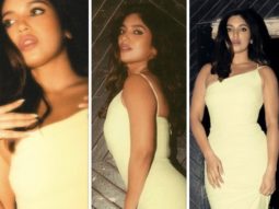 Bhumi Pednekar’s lime midi dress with feather trim worth Rs. 19K is all about glam