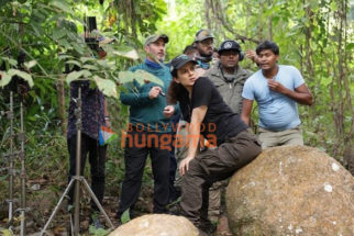 On the set of the movie Emergency