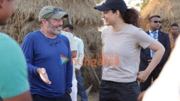 On the set of the movie Emergency