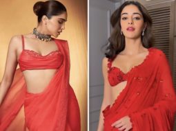 Fashion Face Off: Ananya Panday or Sharvari Wagh, who managed to look fierce in red saree?