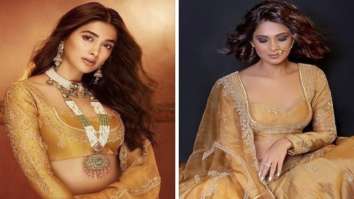 Fashion face off: Jennifer Winget OR Pooja Hegde – who styled Jigar Mali mustard lehenga worth Rs. 98K better?
