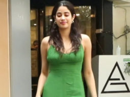 Janhvi Kapoor looks beautiful in a green dress