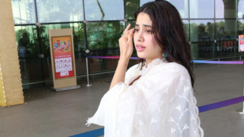 Janhvi Kapoor looks beautiful in an all white salwar at the airport