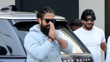 KGF star Yash poses for paps at the airport