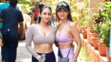 Malaika Arora & Akanksha Ranjan spotted at diva yoga in Bandra