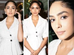 Mrunal Thakur raises the bar in a white co-ord set worth Rs.11,980