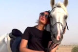 Nargis Fakhri enjoys horse riding in the desert