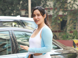 Neha Sharma flashes her cute smile in white gym outfit
