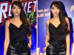 Nora Fatehi steals the show in an all-black outfit paired with a Hermes bag and Jimmy Choo ankle pumps