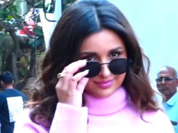Parineeti Chopra effortlessly rocks the pink turtleneck sweatshirt