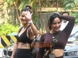 Photos: Aisha Sharma and Neha Sharma spotted outside a gym in Bandra