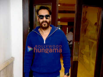 Photos: Ajay Devgn snapped promoting his film Drishyam 2