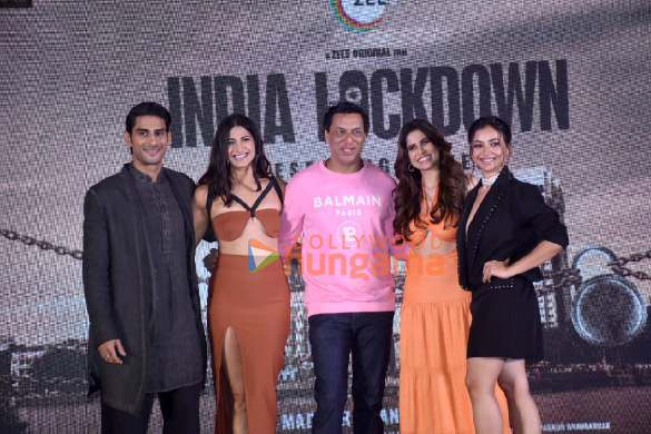 photos madhur bhandarkar aahana kumra saie tamhankar prateik babbar and shweta basu prasad attend india lockdown trailer launch 7