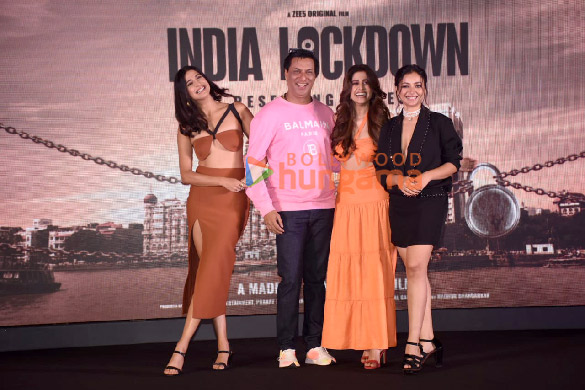 photos madhur bhandarkar aahana kumra saie tamhankar prateik babbar and shweta basu prasad attend india lockdown trailer launch 2