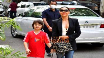 Photos: Gauri Khan and AbRam Khan snapped outside a cafe in Bandra