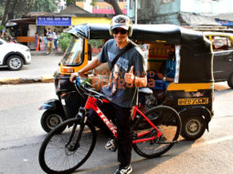 Photos: Ishaan Khatter snapped cycling in Bandra