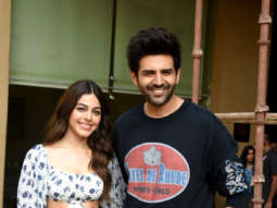 Photos: Kartik Aaryan and Alaya F snapped promoting their film Freddy