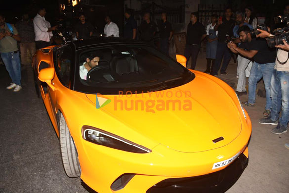 photos kartik aaryan snapped on his birthday posing with his mclaren 4