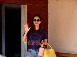 Photos: Manushi Chhillar and Giorgia Andriani spotted outside a Pilates studio