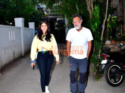 Photos: Mrunal Thakur and Rakeysh Omprakash Mehra spotted outside an office in Bandra
