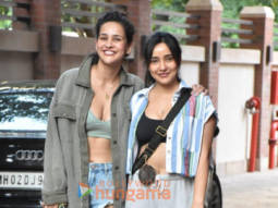 Photos: Neha Sharma and Aisha Sharma snapped in Bandra