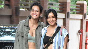 Photos: Neha Sharma and Aisha Sharma snapped in Bandra