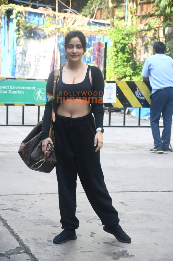 Photos: Neha Sharma and Aisha Sharma spotted outside a gym in Bandra