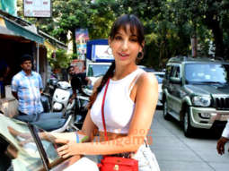 Photos: Nora Fatehi spotted outside a salon in Khar