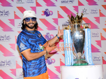 Photos: Ranveer Singh attends the launch of Great Britain & Northern Ireland football premiere league