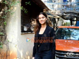 Photos: Saiee Manjrekar spotted promoting her film Kuch Khatta Ho Jaay