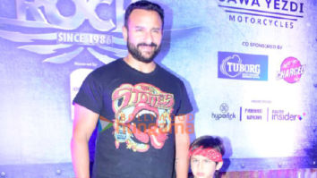 Photos: Saif Ali Khan snapped with son Taimur Ali Khan attending the Independence Rock event