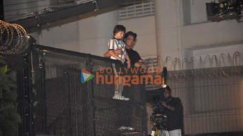 Photos: Shah Rukh Khan meets fans on his birthday at midnight outside Mannat in Bandra