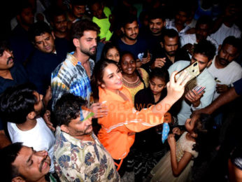 Photos: Sonakshi Sinha, Huma Qureshi and Saqib Saleem snapped at Gaiety Galaxy theatre