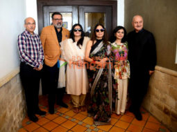 Photos: Sooraj Barjatiya, Boman Irani, Anupam Kher, and the team of Uunchai snapped promoting their film