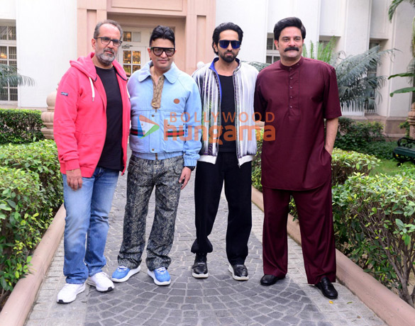 Photos: Team of An Action Hero spotted promoting their film