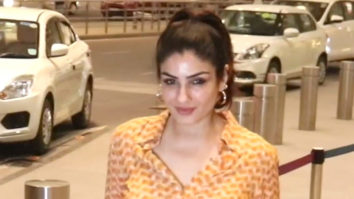 Raveena Tandon gets clicked in matching suit at the airport