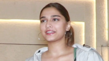 Saiee Manjrekar smiles for paps as she gets clicked in the city