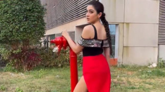 Sara Ali Khan looks smoking hot in red outfit