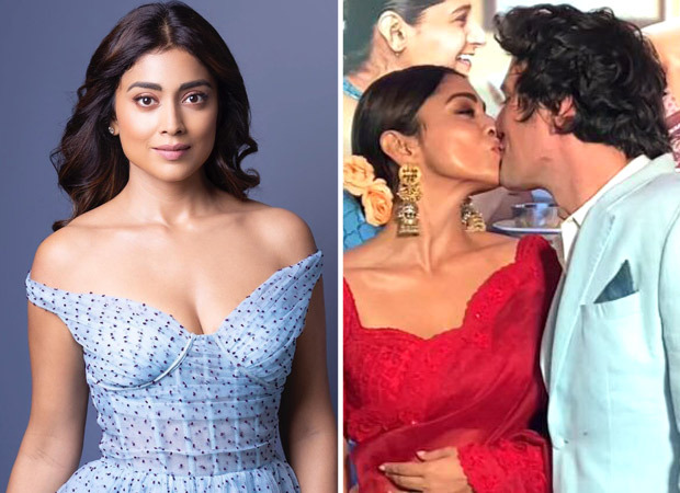 Shriya Saran responds to trolls that called her out for kissing her husband in public; says, “Andrei thinks that it’s normal to kiss me during my special moment”