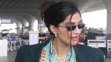 Sonam Kapoor nails the fashionable airport look with ease