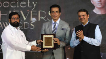 Sonu Sood wins Nation’s Pride Award from CM Eknath Shinde at Society Achievers Awards