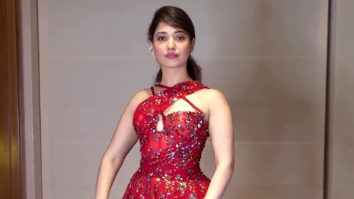 Tamannaah Bhatia dresses up in a mesmerizing red gown for Filmfare Awards