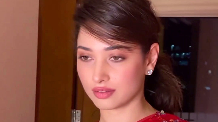 Tamannaah Bhatia looks graceful in red outfit