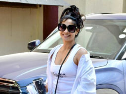 Tanishaa Mukerji gets clicked outside gym