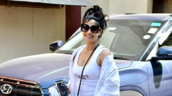 Tanishaa Mukerji gets clicked outside gym
