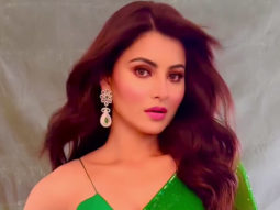 Urvashi Rautela spreads her gorgeousness in green saree