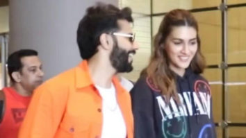 Varun Dhawan & Kriti Sanon rock their casual looks at the airport