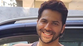 Varun Dhawan chit chats with paps post gym session