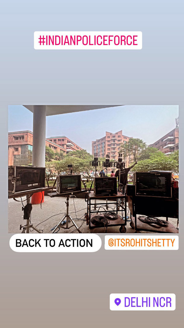 Indian Police Force resumes shooting in Delhi; Sidharth Malhotra shares a BTS pic, see