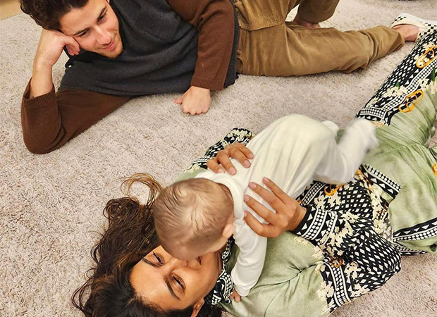 Priyanka Chopra plays with daughter Malti Marie sprawled on the carpet with husband Nick Jonas; see pic